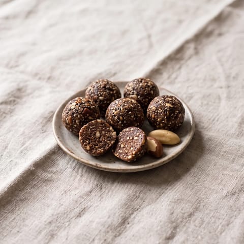 Brazil Nut & Cacao Energy Balls - Two-bite brazil-nut and cacao treats