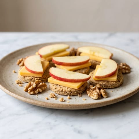 Cheese, Apple & Oatcake Plate - The lazy perfect snack