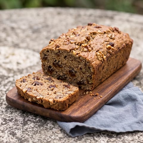 Date & Walnut Breakfast Loaf - A tender whole-wheat loaf sweet with dates and toasty with walnuts