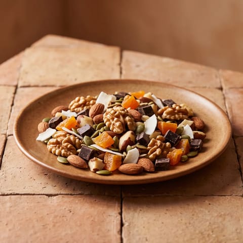 Feeding-Station Trail Mix - Mix a big jar, decant into small ones, station them where you feed the baby