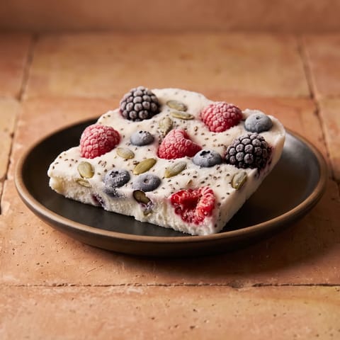 Frozen Yogurt Bark with Berries & Seeds - Sweet-tooth insurance