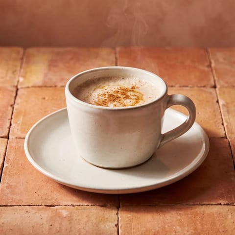 Malted Milk & Banana Warm Cup - Warm malted milk blended with banana and cinnamon