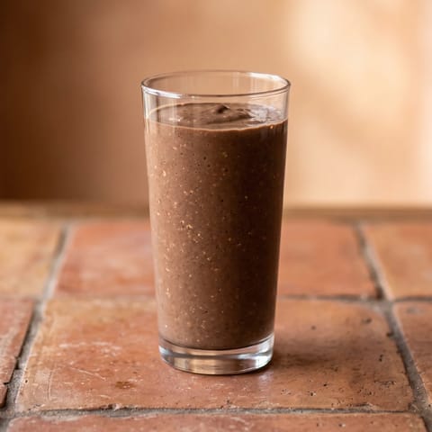 Mocha-Free Cacao Banana Smoothie - A thick cacao-banana-oat smoothie that scratches the chocolate-milkshake itch without the caffeine load