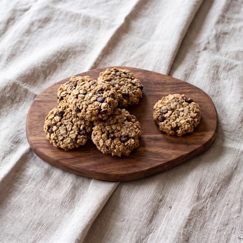 Oat, Flax & Chocolate-Chip Lactation Cookies - Oats, flax and brewer's yeast