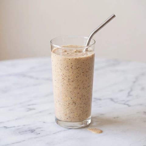 Peanut Butter & Banana Oat Smoothie - Breakfast you can sip