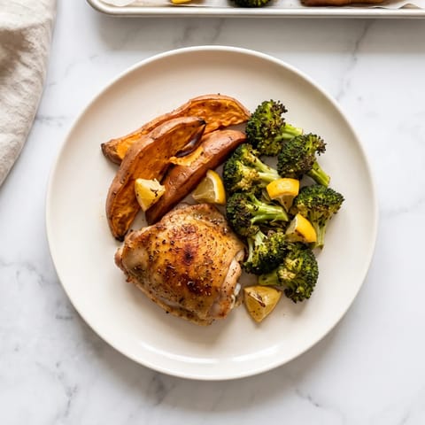 Sheet-Pan Chicken, Sweet Potato & Broccoli - The one-pan answer to 'what's for dinner'