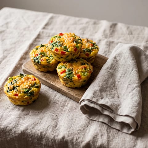 Veggie Egg Muffins - Crustless mini-frittatas that keep three days in the fridge