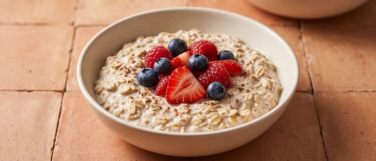 Berry & Flax Overnight Oats - Assembled in five minutes the night before