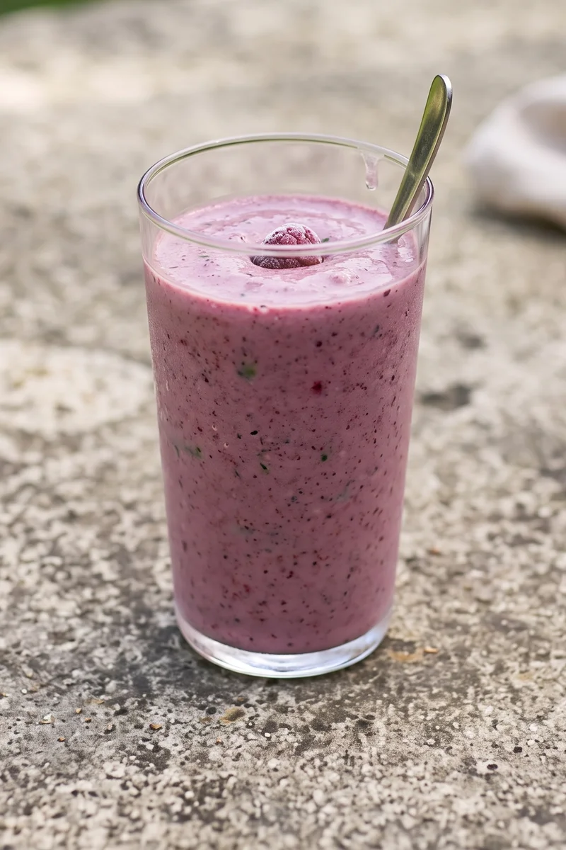 Berry, Spinach & Nut Butter Smoothie Bowl - For mornings with zero time