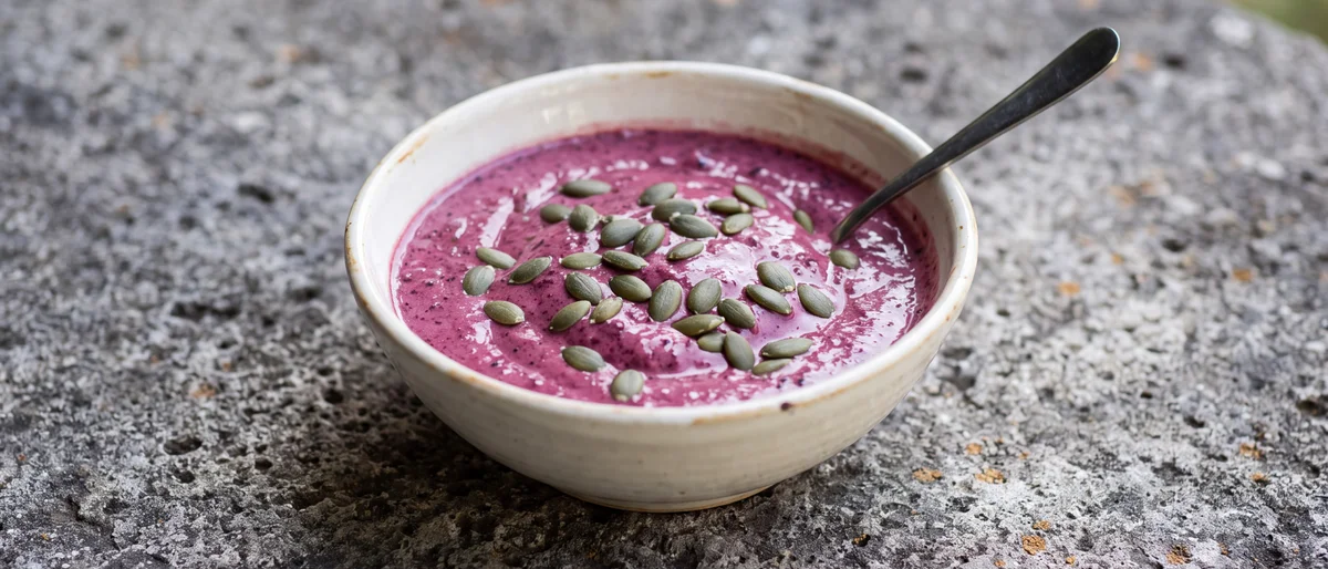 Berry, Spinach & Nut Butter Smoothie Bowl - For mornings with zero time