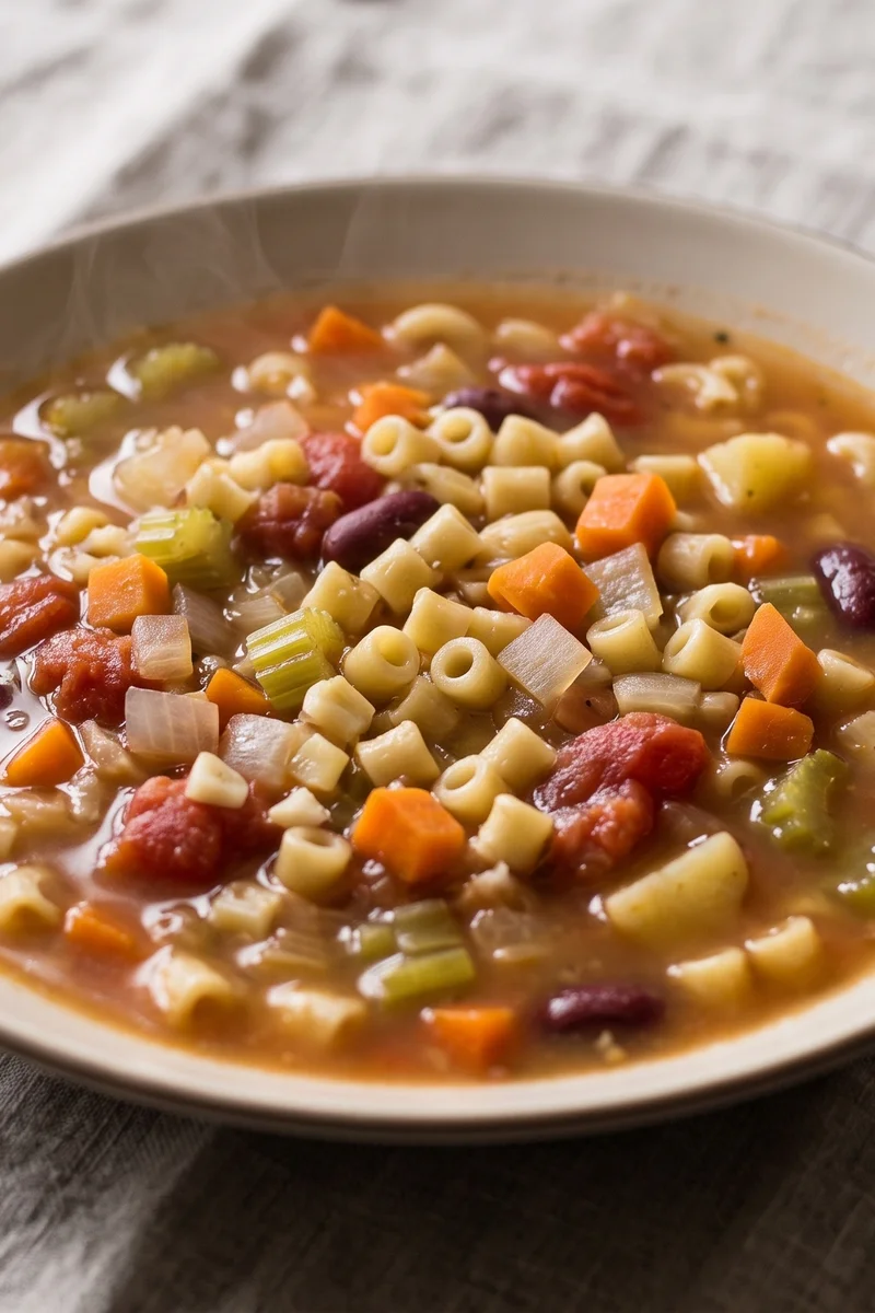 Big-Batch Minestrone - A giant pot of vegetables, beans and pasta that feeds you for days