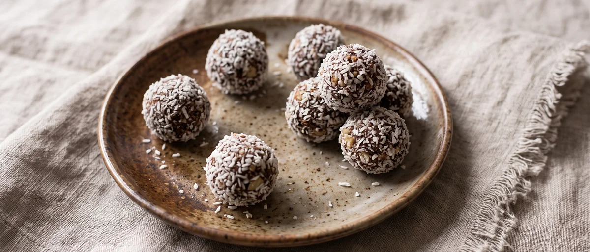 Brazil Nut & Date Energy Balls - No-bake cacao energy balls built on brazil nuts and dates