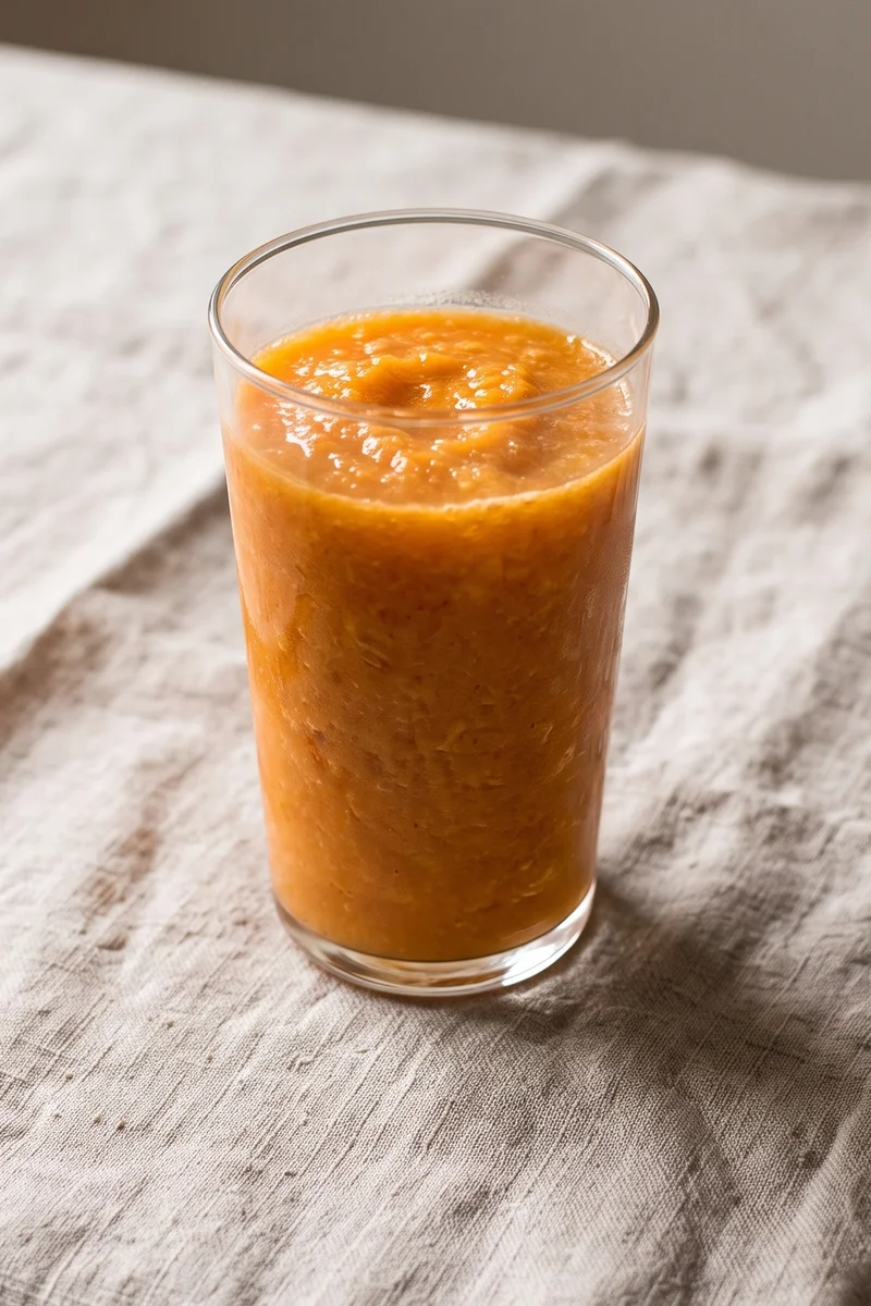 Carrot, Orange & Ginger Sunrise Juice-Style Smoothie - Carrot, orange, mango and ginger blended whole