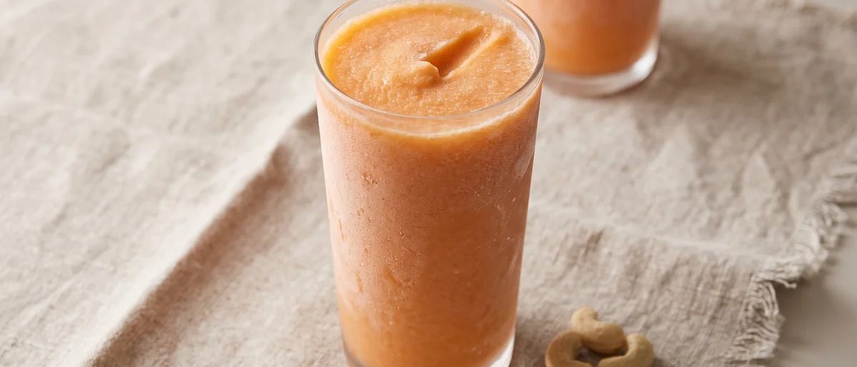 Carrot, Orange & Ginger Sunrise Juice-Style Smoothie - Carrot, orange, mango and ginger blended whole