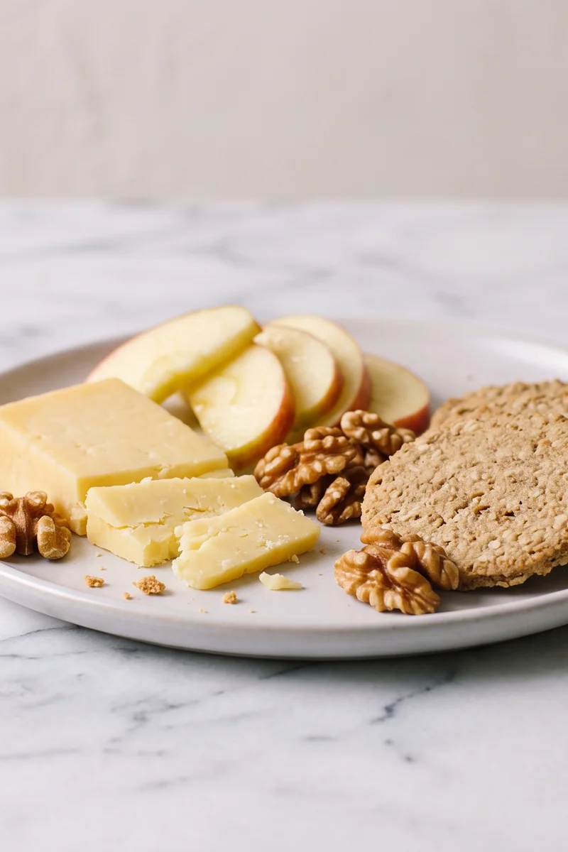 Cheese, Apple & Oatcake Plate - The lazy perfect snack