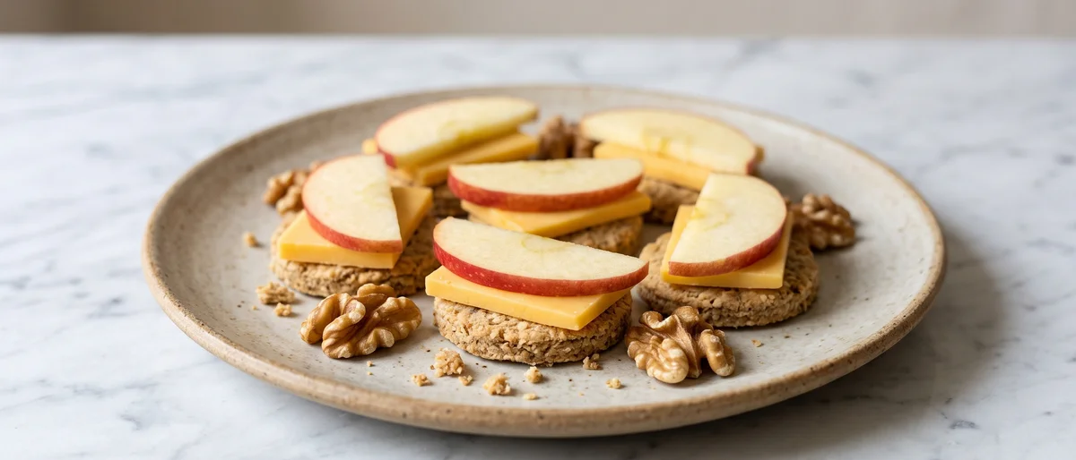 Cheese, Apple & Oatcake Plate - The lazy perfect snack