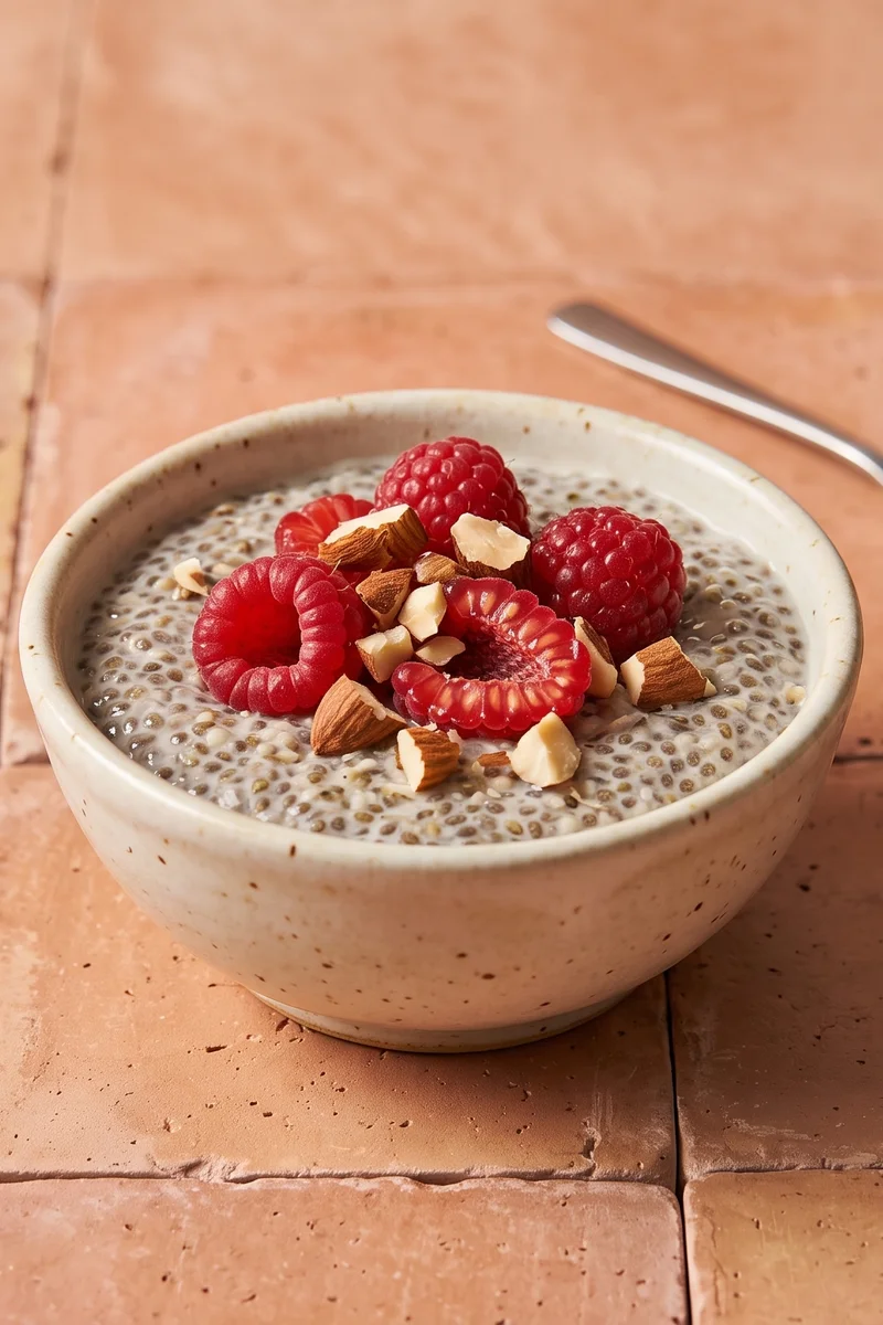 Chia & Hemp Seed Pudding with Raspberries - Make-ahead jars rich in plant omega-3s, zinc and magnesium