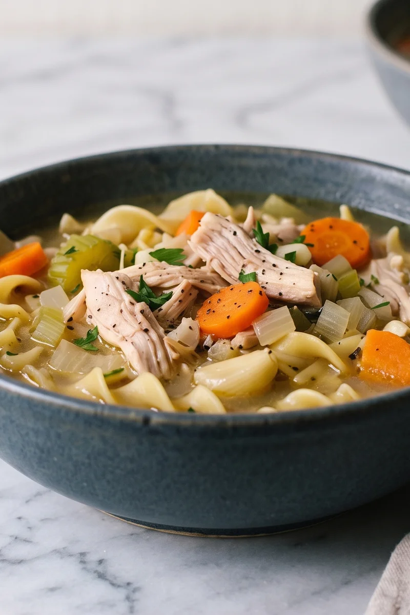 Chicken Noodle Soup for the Soul (and Freezer) - The classic chicken noodle soup, made properly and made big