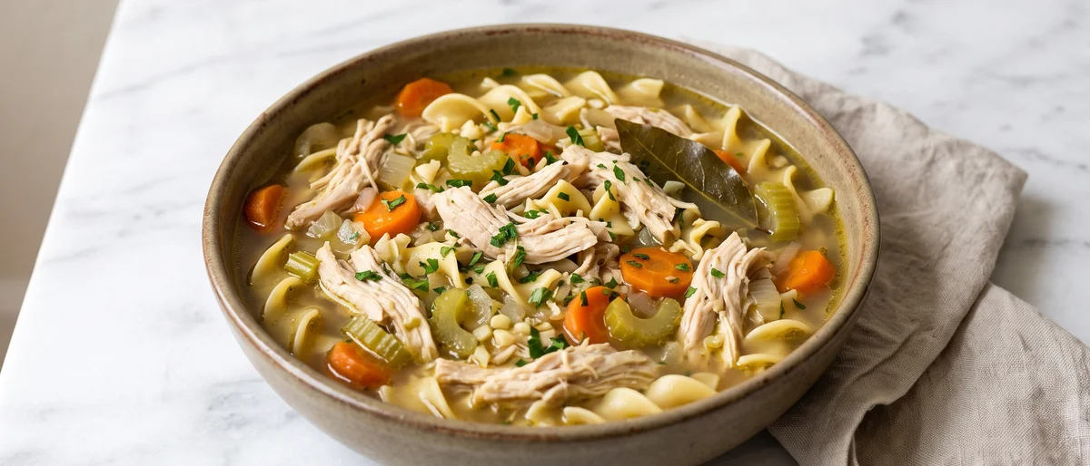 Chicken Noodle Soup for the Soul (and Freezer) - The classic chicken noodle soup, made properly and made big