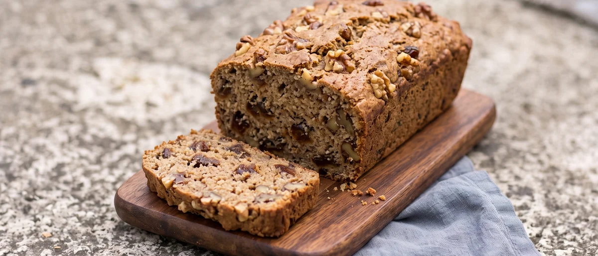 Date & Walnut Breakfast Loaf - A tender whole-wheat loaf sweet with dates and toasty with walnuts