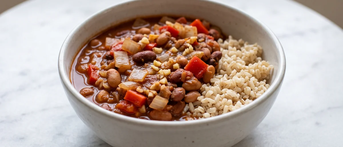 Freezer-Stash Veggie Chili - A mild three-bean chili engineered for the freezer