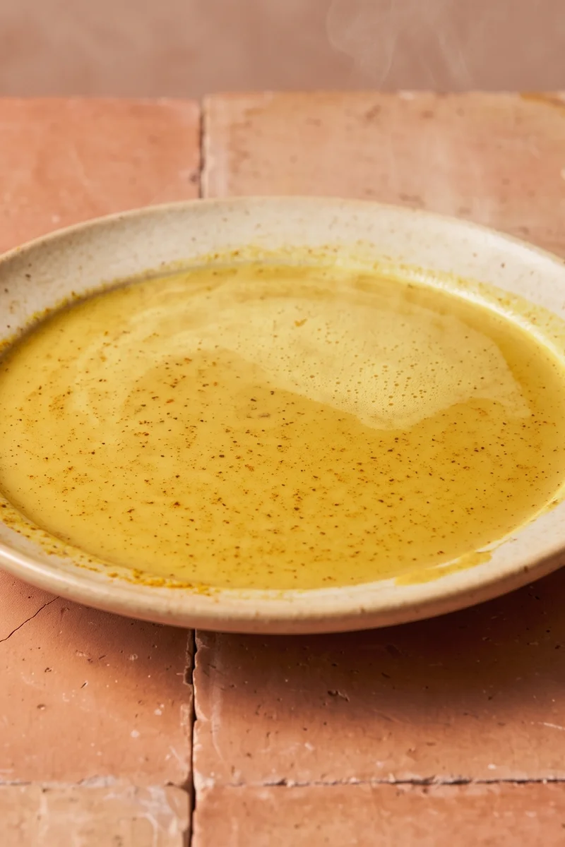 Golden Milk Cashew Latte - A turmeric, ginger and cinnamon latte on creamy cashew milk