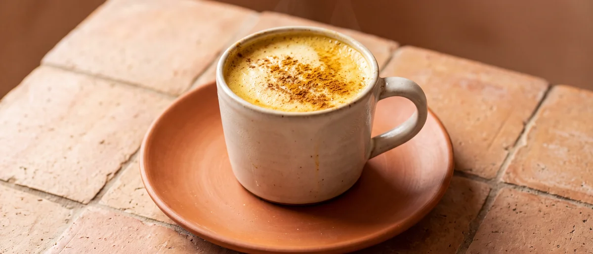 Golden Milk Cashew Latte - A turmeric, ginger and cinnamon latte on creamy cashew milk