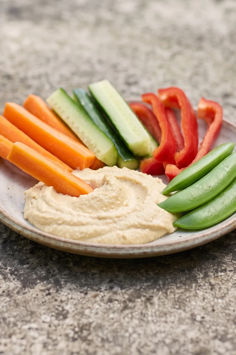 Hummus & Rainbow Veg Snack Box - Prep three boxes on Sunday