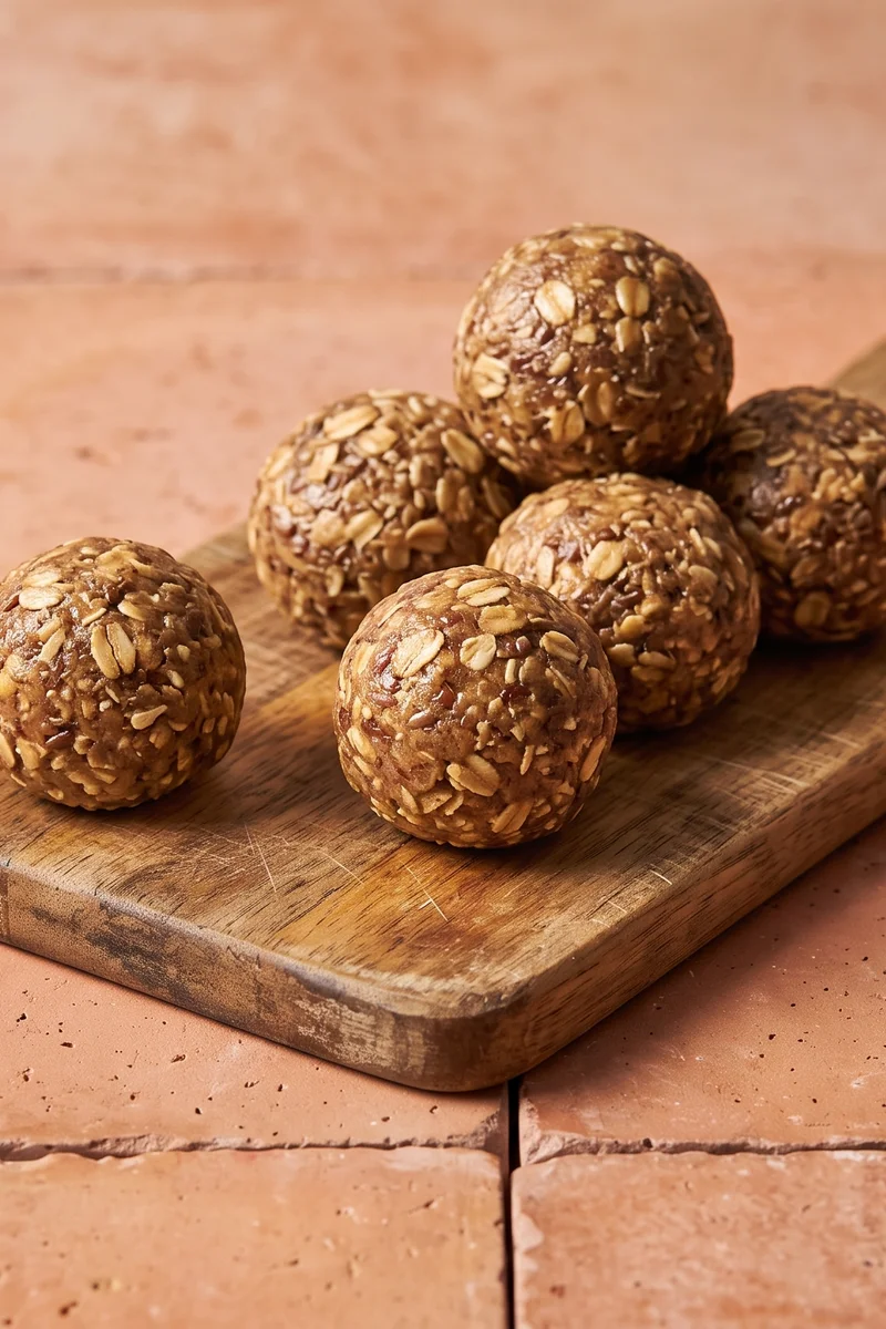 No-Bake Lactation Bliss Balls - Oat, flax and almond-butter energy balls with the full lactation-kitchen lineup