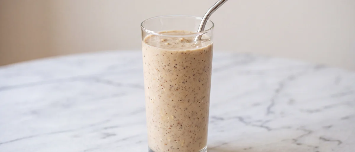 Peanut Butter & Banana Oat Smoothie - Breakfast you can sip