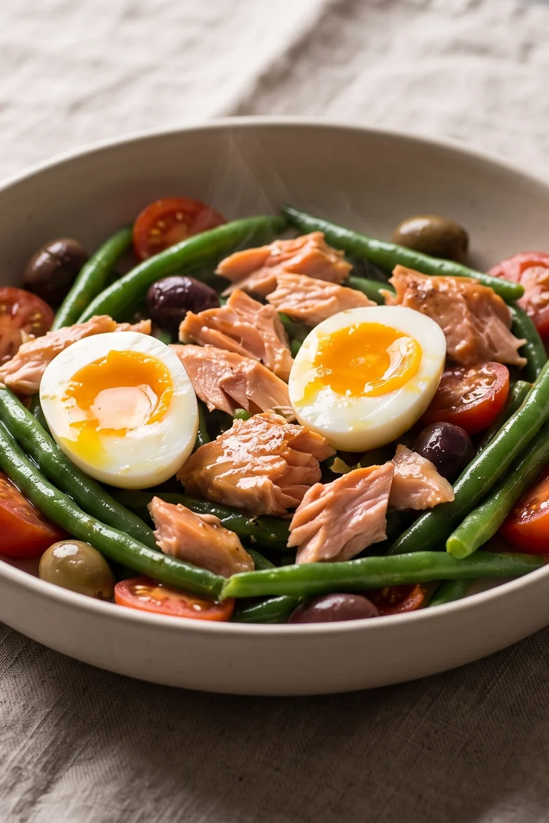 Salmon Niçoise Salad - The classic niçoise rebuilt with omega-3-rich salmon and jammy eggs
