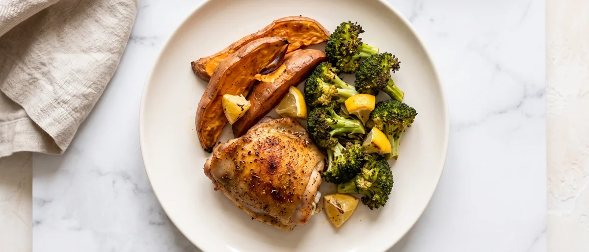 Sheet-Pan Chicken, Sweet Potato & Broccoli - The one-pan answer to 'what's for dinner'