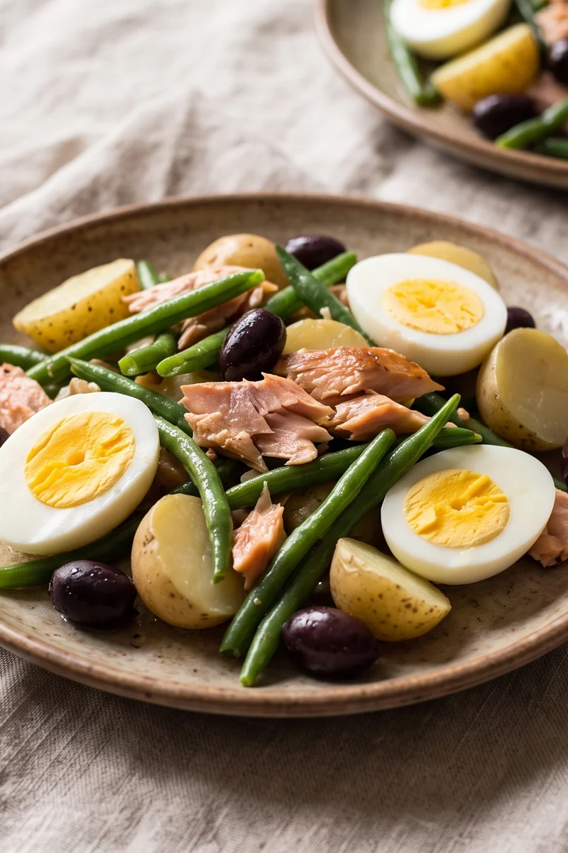 Tuna-Free Niçoise with Hot-Smoked Trout - All the Niçoise pleasures