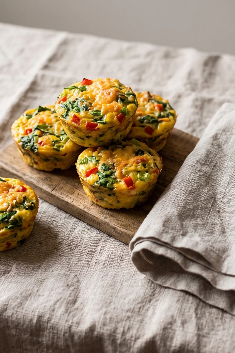 Veggie Egg Muffins - Crustless mini-frittatas that keep three days in the fridge