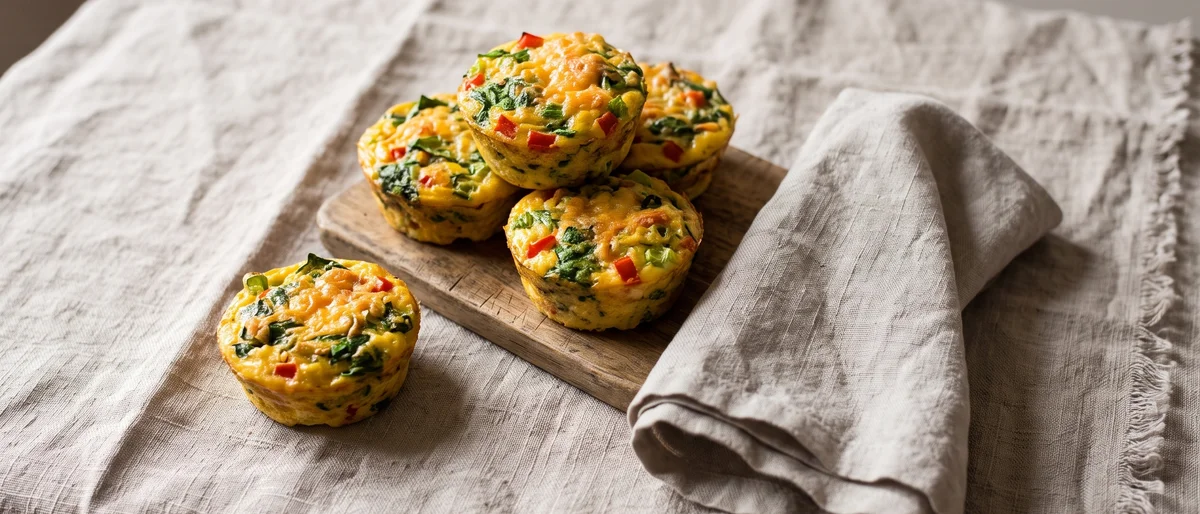 Veggie Egg Muffins - Crustless mini-frittatas that keep three days in the fridge